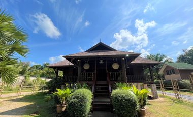 Unique Thai style, Beach front 2-bedroom house with island view for rent in Khaothong, Krabi