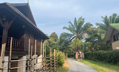 Unique Thai style, Beach front 2-bedroom house with island view for rent in Khaothong, Krabi