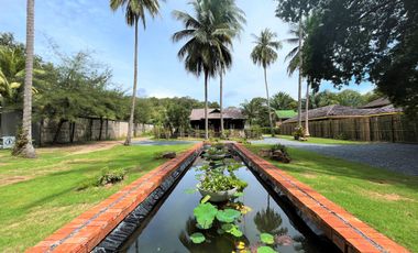 Unique Thai style, Beach front 2-bedroom house with island view for rent in Khaothong, Krabi