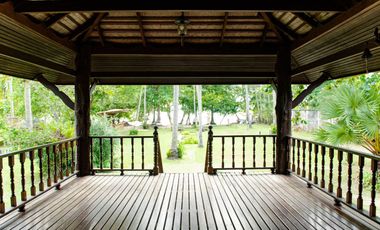 Unique Thai style, Beach front 2-bedroom house with island view for rent in Khaothong, Krabi