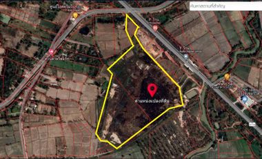 Land sale 54-2-11rai, 35MB, next to 4-lane road, Yang Talat District, Kalasin