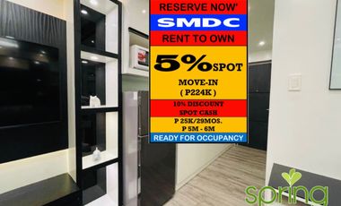 SMDC SPRING RESIDENCES Condo for Sale RENT TO OWN in SM Bicutan, Parañaque City Near in Mall of Asia, Makati City and Alabang (CBD)