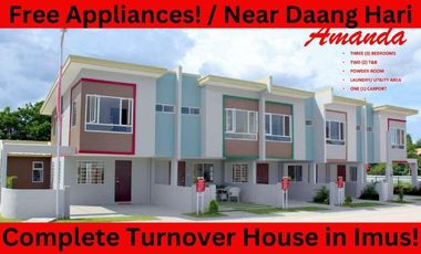 House and Lot for sale in Imus Affordable Townhouse with free Appliances Hamilton Executive residences