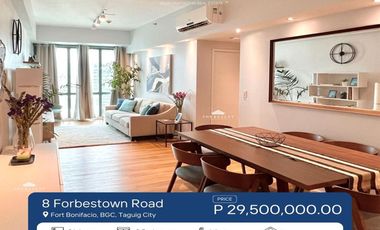 For Sale: Corner unit 2 Bedroom 2BR Condo in BGC,Fort Bonifacio, Taguig at 8 Forbestown Road