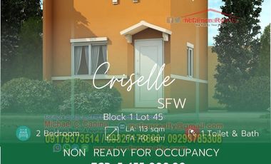 2 Bedroom House For Sale in Valenzuela Near Novaliches and Fairview Camella Terra Alta