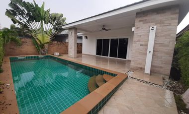 Brand new house with private pool for Sell 4 bedroom 3 bathroom, 350m. to the Sea. Price at 5,750,000 THB.