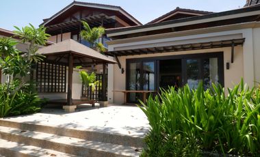 Bali-inspired and condo-titled  beach villa  for sale in Mactan @ P45M