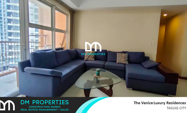 For Lease or For Sale: 3-Bedroom Unit at Venice Luxury Residences, McKinley Hill, Taguig City