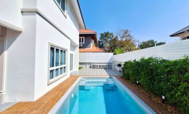 SALE/RENT Pool Villa near Kad Farang, Hangdong Price 55,000.-/month 4Bed 3Bath Tel. 081135----