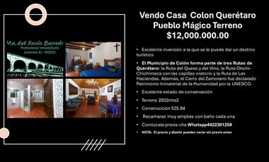 Vendo Casa en  El Pueblo Mágico de Colon Querétaro
