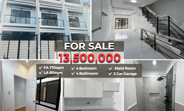 AFFORDABLE LUXURY TOWNHOUSE w/ 2 CAR GARAGE - KAMUNING, QUEZON CITY