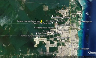 Terreno en venta en Playa del Carmen de 5.2 hectareas