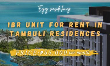 This beautifully furnished 1 Bedroom Unit for Rent at Tambuli Seaside Residences