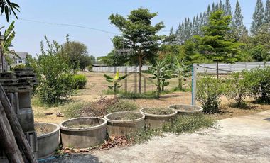 Land for sale with 1 small house and 1 storage building, San Khong, San Kamphaeng.
