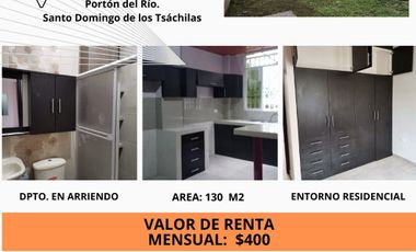 Departamento  amplio en arriendo.