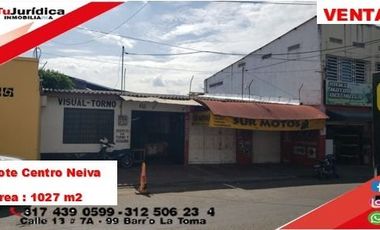 SE VENDE LOTE COMERCIAL EN EL CENTRO DE NEIVA (HUILA-COL)