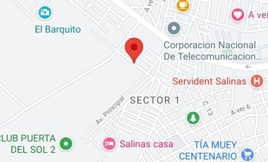 SOLAR , EN SALINAS, CERCA A LA  AVDA. CARLOS ESPINOZA Y A SUPERMAXI