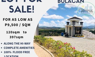 Lot for sale in Norzagaray Bulacan - 120sqm to 397sqm