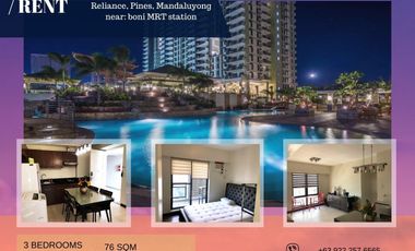 3 BEDROOMS UNIT IN EDSA MANDALUYONG WITH BALCONIES, PARKING AND AMENIITIES