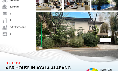 For Rent: House and Lot in Ayala Alabang, Muntinlupa City, P400k/month