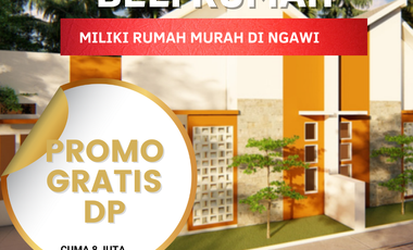 RUMAH SUBSIDI DP 5 JUTA, ANSGURAN 1 JUTA TIAP BULAN  DI JALAN RAYA PARON NGAWI JAWA TIMUR