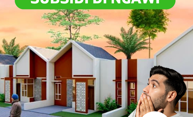 RUMAH SUBSIDI DP 5 JUTA, ANSGURAN 1 JUTA TIAP BULAN  DI JALAN RAYA PARON NGAWI JAWA TIMUR