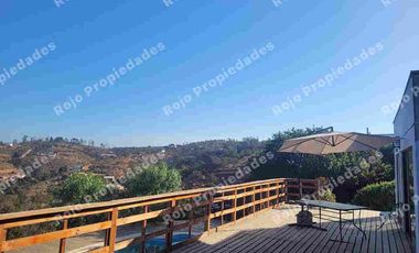 Peñablanca, Cajón de Lebu, linda casa en parcela, 5 dormitorios, 3 baños, piscina