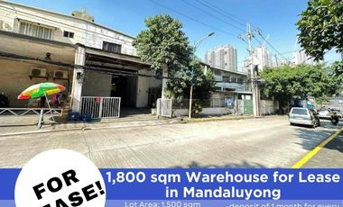 1,800 sqm Warehouse for Lease in Mandaluyong