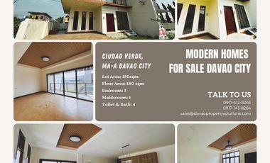 Brand-new House for Sale in the prestigious Ciudad Verde Ma-a | Live in a high-end and secure village in Davao City