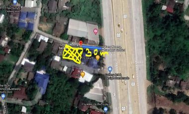 Land for sale 126sq.wa 2.8MB owners pay the transfer fee, Behind Yod Zap restaurant Super Road to Chiang Mai, Pa Daet