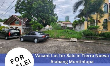 Tierra Nueva Alabang Vacant Lot for Sale