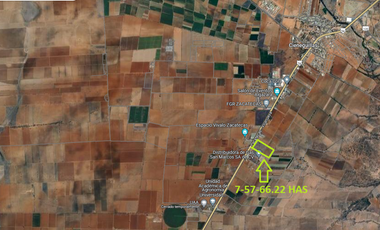 Terreno en venta CIENEGUILLAS ZACATECAS a pie de carretera Zacatecas Villanueva