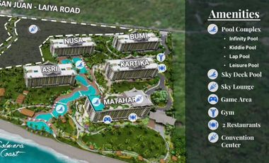 𝗦𝗢𝗟𝗠𝗘𝗥𝗔 𝗖𝗢𝗔𝗦𝗧  2 BEDROOM - 𝐋𝐨𝐜𝐚𝐭𝐢𝐨𝐧: 𝐁𝐫𝐠𝐲. 𝐒𝐮𝐛𝐮𝐤𝐢𝐧 𝐚𝐧𝐝 𝐁𝐫𝐠𝐲. 𝐂𝐚𝐥𝐮𝐛𝐜𝐮𝐛 𝐈𝐈, 𝐒𝐚𝐧 𝐉𝐮𝐚𝐧 𝐁𝐚𝐭𝐚𝐧𝐠𝐚𝐬 𝐅𝐢𝐫𝐬𝐭 𝐍𝐚𝐭𝐮𝐫𝐞-𝐈𝐧𝐬𝐩𝐢𝐫𝐞𝐝 𝐁𝐄𝐀𝐂𝐇 𝐏𝐀𝐑𝐊 𝐂𝐎𝐍𝐃𝐎𝐓𝐄𝐋