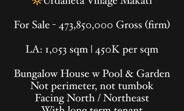 🔆Urdaneta Village House For Sale | 450K / sqm | Makati