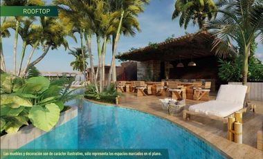 DEPARTAMENTO EN VENTA EN TULUM, QUINTANA ROO, TOTALMENTE AMUEBLADO Y EQUIPADO, OPORTUNIDAD DE INVERSIÓN