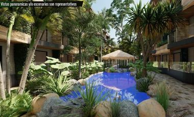 DEPARTAMENTO EN VENTA EN TULUM, QUINTANA ROO, TOTALMENTE AMUEBLADO Y EQUIPADO, OPORTUNIDAD DE INVERSIÓN