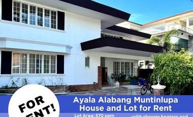 Ayala Alabang Muntinlupa House and Lot for Rent