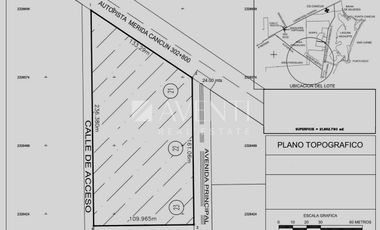 Terreno escriturado en venta en Carretera Cancún - Merida.