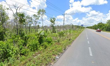 Terreno escriturado en venta en Carretera Cancún - Merida.