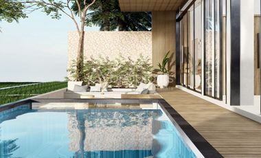 Escape to Elegance: Bali Leasehold Off-plan Villa With Rice Field View, Offering Modern Design & Privacy