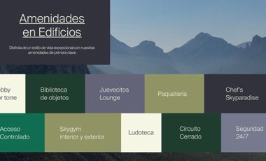 Departamentos en PREVENTA, La Huasteca, Santa Catarina