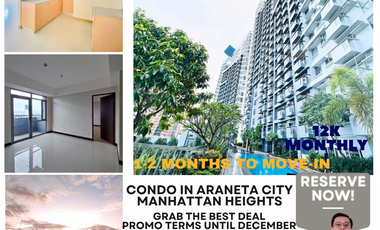 Manhattan Heights Cubao near Smart Araneta QC- Rent to Own Condo for as low as 12k Monthly