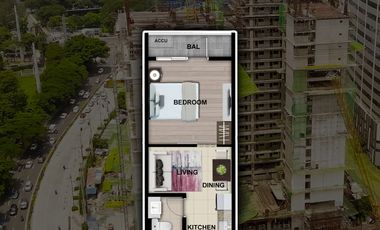 1 bed with balcony 35 sqm Park Mckinley West Preselling Bgc condo for sale Fort Bonifacio Taguig City