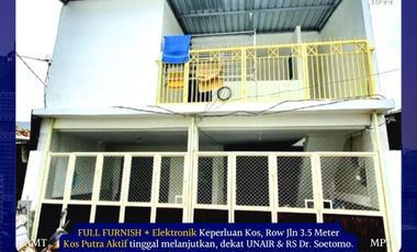 Rumah Kos Aktif Strategis Kedung Tarukan Gubeng Surabaya dekat Dharmahusada Full Furnish