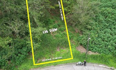 236 sqm Residential Lot for Sale in Richview Subd, Baguio City