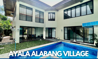 FOR LEASE: 4BR House & Lot with Swimming Pool in Ayala Alabang Village