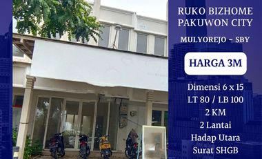 Dijual Ruko Bizhome Pakuwon City Surabaya 3M Parkiran Luas Cocok Usaha