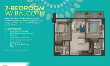 2 BEDROOM WITH BALCONY CONDO Unit in Sierra Valley Gardens
