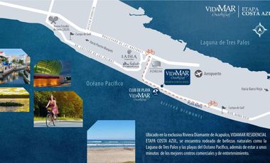 Vidamar Residencial Costa Azul departamento 3 recámaras club de playa
