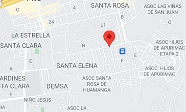 VENTA TERRENO ATE URB. REAL STA CLARA INGRESANDO POR PISTA NUEVA 251M2